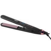 PLANCHITA DE PELO NAPPO LISSPRO CON LED Y FUNCIÓN IÓNICA NPP-302 NEGRA